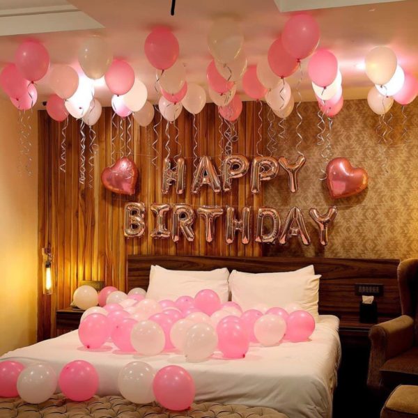 Balloon ceiling decoration for home birthdays