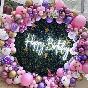 Led backdrop decoration for surprise birthday