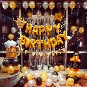 glittery birthday decorations for birthday