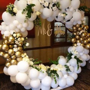 Ballon ring anniversary decoration