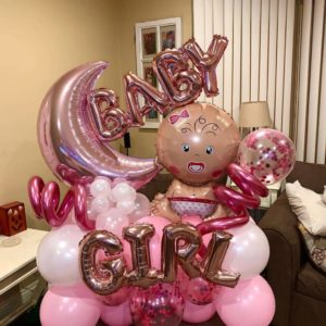 Baby Girl Balloon Bouquet