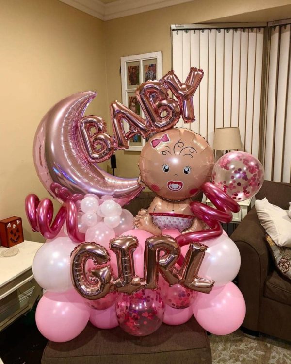 Baby Girl Balloon Bouquet