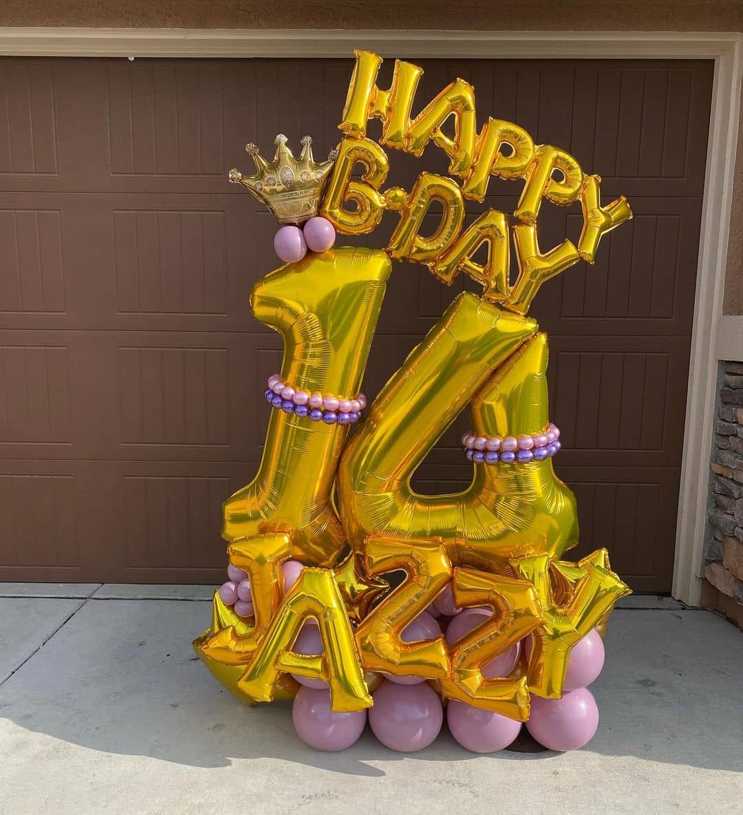 14th Birthday Balloon Bouquet - Surprise Guys