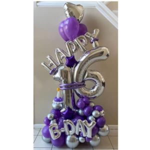 16th birthday balloon bouquet